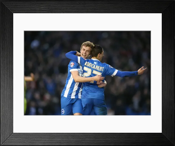 Framed Print : Intense Championship Showdown: Brighton & Hove Albion vs. Huddersfield Town (23rd January 2016) Framed Print : Intense Championship Showdown: Brighton & Hove Albion vs. Huddersfield Town (23rd January 2016)