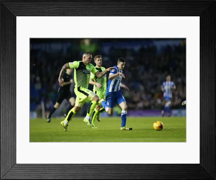 Framed Print : Intense Championship Showdown: Brighton & Hove Albion vs. Huddersfield Town (23rd January 2016) Framed Print : Intense Championship Showdown: Brighton & Hove Albion vs. Huddersfield Town (23rd January 2016)