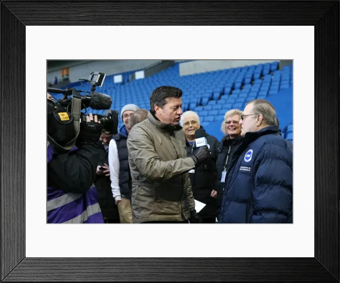 Framed Print : Brighton and Hove Albion vs. Huddersfield Town: A Fight in the Sky Bet Championship (January 2016) Framed Print : Brighton and Hove Albion vs. Huddersfield Town: A Fight in the Sky Bet Championship (January 2016)