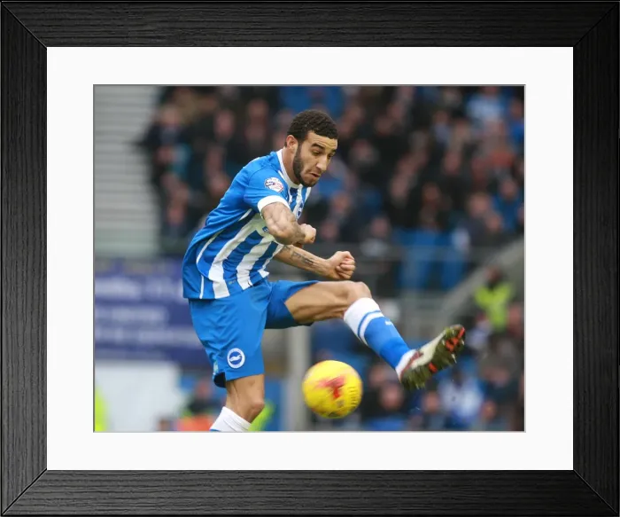 Framed Print : Brighton & Hove Albion vs. Huddersfield Town: Connor Goldson's Defensive Battle, Sky Bet Championship, January 2016 Framed Print : Brighton & Hove Albion vs. Huddersfield Town: Connor Goldson's Defensive Battle, Sky Bet Championship, January 2016
