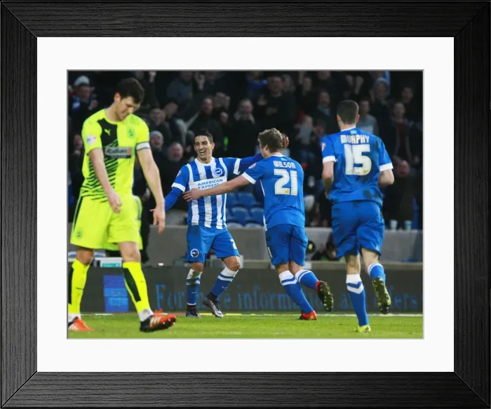 Framed Print : Brighton and Hove Albion: James Wilson's Dramatic Winning Goal vs. Huddersfield Town (Sky Bet Championship, 23rd January 2016) Framed Print : Brighton and Hove Albion: James Wilson's Dramatic Winning Goal vs. Huddersfield Town (Sky Bet Championship, 23rd January 2016)