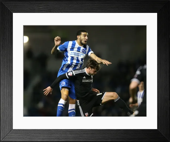 Framed Print : Intense Championship Showdown: Brighton and Hove Albion vs. Brentford (05FEB16) Framed Print : Intense Championship Showdown: Brighton and Hove Albion vs. Brentford (05FEB16)