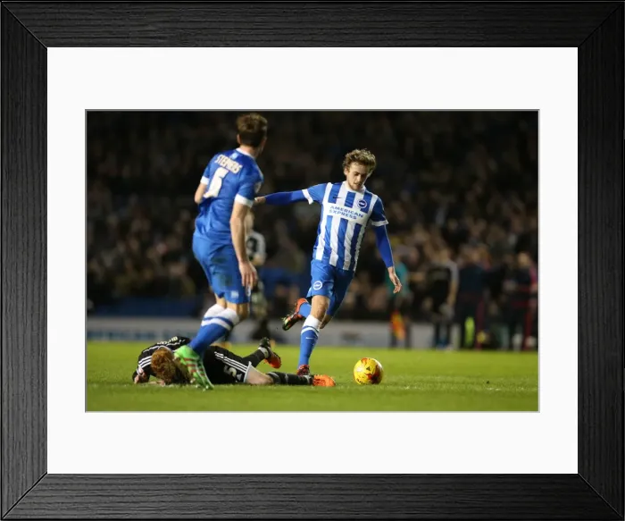 Framed Print : Brighton and Hove Albion vs. Brentford: A Fierce Championship Clash (05.02.2016) Framed Print : Brighton and Hove Albion vs. Brentford: A Fierce Championship Clash (05.02.2016)