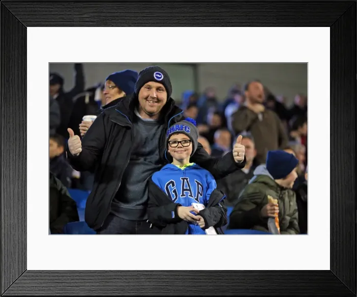 Framed Print : Intense Championship Showdown: Brighton and Hove Albion vs. Brentford (05FEB16) Framed Print : Intense Championship Showdown: Brighton and Hove Albion vs. Brentford (05FEB16)