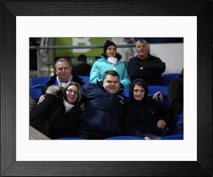Framed Print : Brighton and Hove Albion vs. Brentford: Sky Bet Championship Showdown at American Express Community Stadium (05 / 02 / 2016) Framed Print : Brighton and Hove Albion vs. Brentford: Sky Bet Championship Showdown at American Express Community Stadium (05 / 02 / 2016)