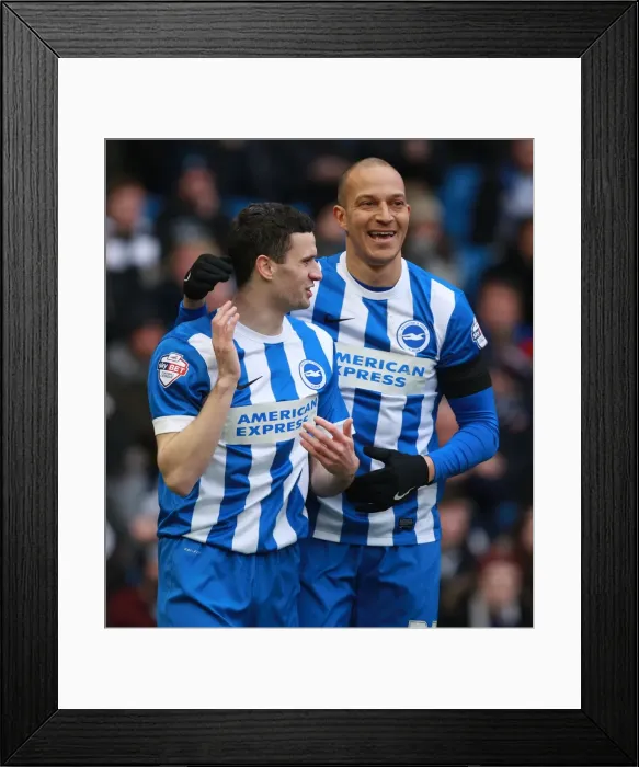 Framed Print : Brighton & Hove Albion: Murphy and Zamora's Unforgettable Goal Celebration (Sky Bet Championship 2016) Framed Print : Brighton & Hove Albion: Murphy and Zamora's Unforgettable Goal Celebration (Sky Bet Championship 2016)