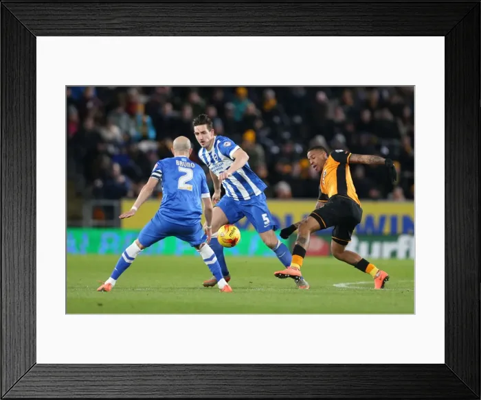 Framed Print : Intense Championship Showdown: Brighton and Hove Albion vs. Hull City (16 February 2016) Framed Print : Intense Championship Showdown: Brighton and Hove Albion vs. Hull City (16 February 2016)