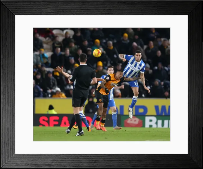 Framed Print : Intense Championship Showdown: Brighton and Hove Albion vs. Hull City (16 February 2016) Framed Print : Intense Championship Showdown: Brighton and Hove Albion vs. Hull City (16 February 2016)