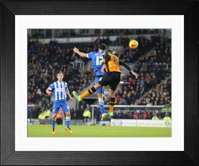 Framed Print : Intense Championship Showdown: Brighton and Hove Albion vs. Hull City, KC Stadium, February 2016 Framed Print : Intense Championship Showdown: Brighton and Hove Albion vs. Hull City, KC Stadium, February 2016