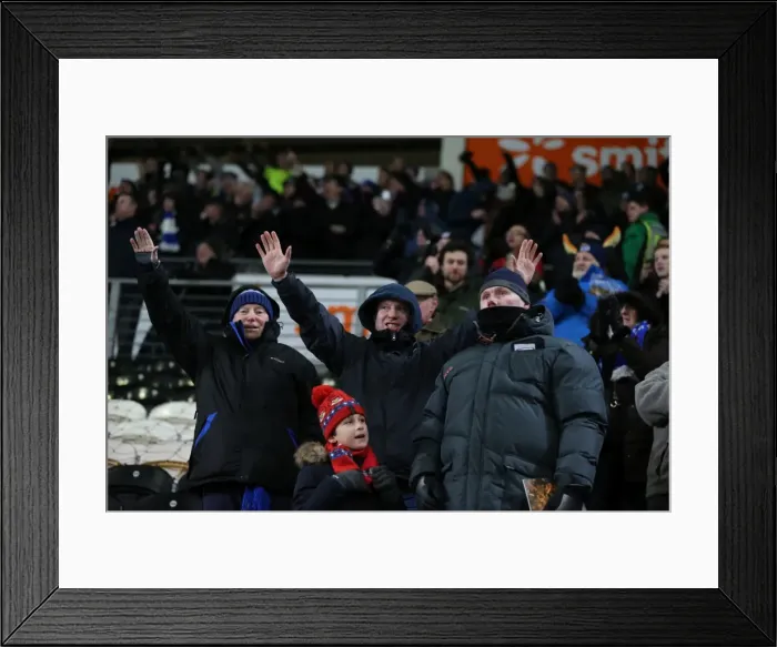 Framed Print : Intense Championship Showdown: Brighton and Hove Albion vs. Hull City (16 February 2016)