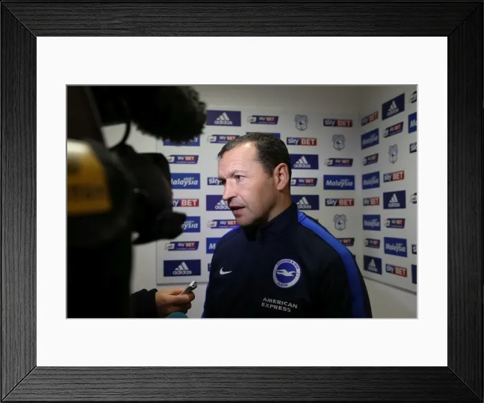 Framed Print : Sky Bet Championship Clash: Cardiff vs. Brighton at Cardiff City Stadium (20FEB16) Framed Print : Sky Bet Championship Clash: Cardiff vs. Brighton at Cardiff City Stadium (20FEB16)