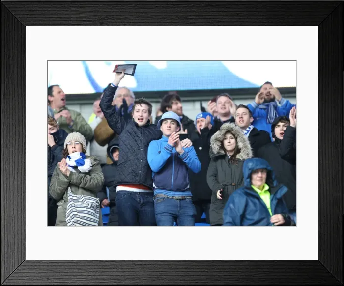 Framed Print : Intense Championship Showdown: Cardiff vs. Brighton (20FEB16)