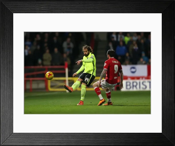 Framed Print : Intense Championship Showdown: Brighton and Hove Albion vs. Bristol City (23FEB16) Framed Print : Intense Championship Showdown: Brighton and Hove Albion vs. Bristol City (23FEB16)