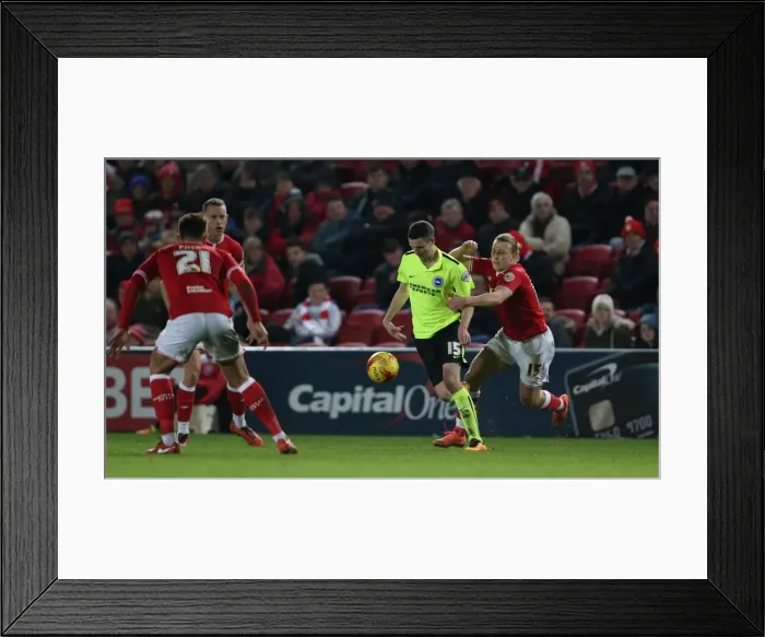Framed Print : Intense Championship Showdown: Brighton and Hove Albion vs. Bristol City (23FEB16) Framed Print : Intense Championship Showdown: Brighton and Hove Albion vs. Bristol City (23FEB16)