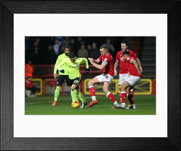 Framed Print : Intense Championship Showdown: Brighton and Hove Albion vs. Bristol City (23FEB16) Framed Print : Intense Championship Showdown: Brighton and Hove Albion vs. Bristol City (23FEB16)