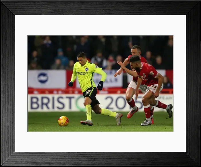 Framed Print : Intense Championship Showdown: Brighton and Hove Albion vs. Bristol City (23FEB16) Framed Print : Intense Championship Showdown: Brighton and Hove Albion vs. Bristol City (23FEB16)