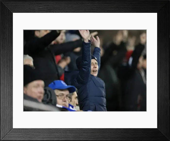 Framed Print : Intense Championship Showdown: Brighton & Hove Albion vs. Leeds United - February 2016