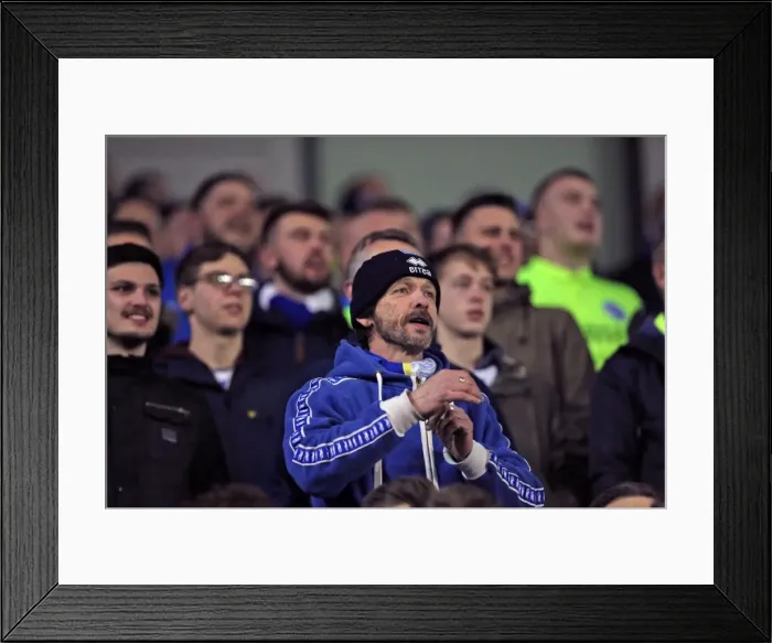 Framed Print : Intense Championship Showdown: Brighton & Hove Albion vs. Leeds United - 29 February 2016