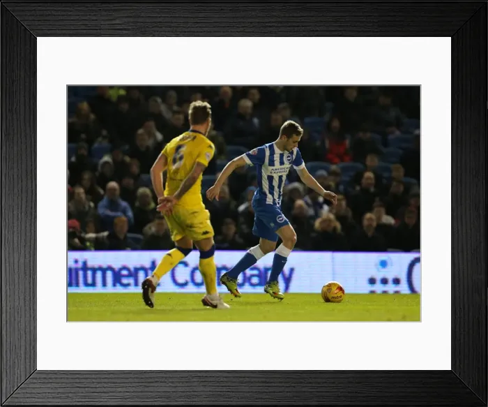 Framed Print : Intense Championship Showdown: Brighton & Hove Albion vs. Leeds United - 29 February 2016 Framed Print : Intense Championship Showdown: Brighton & Hove Albion vs. Leeds United - 29 February 2016