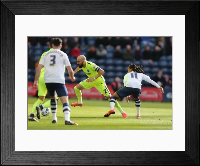 Framed Print : Championship Showdown: Preston North End vs. Brighton and Hove Albion at Deepdale (05MAR16) Framed Print : Championship Showdown: Preston North End vs. Brighton and Hove Albion at Deepdale (05MAR16)