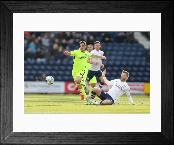 Framed Print : Championship Showdown: Preston North End vs. Brighton & Hove Albion at Deepdale (05MAR16) Framed Print : Championship Showdown: Preston North End vs. Brighton & Hove Albion at Deepdale (05MAR16)