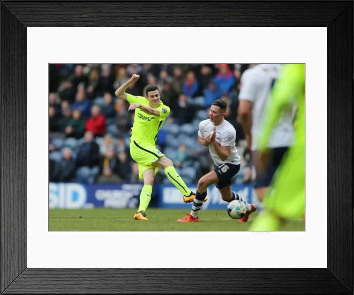 Framed Print : Championship Showdown: Preston North End vs. Brighton and Hove Albion at Deepdale (05MAR16)