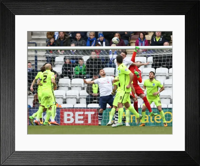 Framed Print : Championship Showdown: Preston North End vs. Brighton and Hove Albion at Deepdale (05MAR16) Framed Print : Championship Showdown: Preston North End vs. Brighton and Hove Albion at Deepdale (05MAR16)