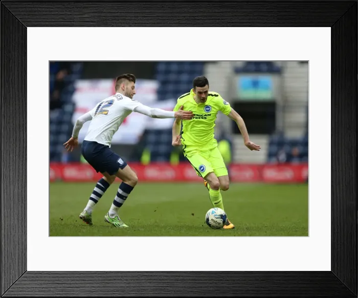Framed Print : Clash in the Championship: Preston North End vs. Brighton & Hove Albion (05 / 03 / 2016) Framed Print : Clash in the Championship: Preston North End vs. Brighton & Hove Albion (05 / 03 / 2016)