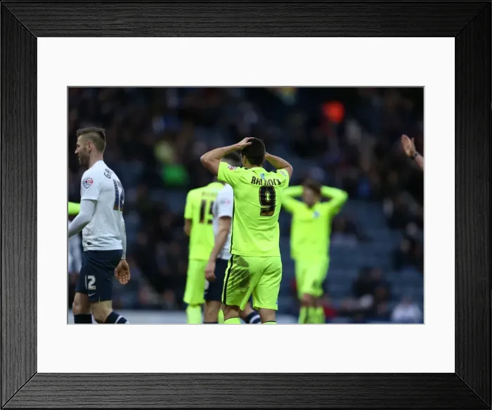 Framed Print : Championship Showdown: Preston North End vs. Brighton and Hove Albion at Deepdale (05MAR16)