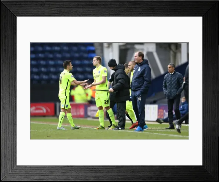 Framed Print : Sky Bet Championship Showdown: Preston North End vs. Brighton & Hove Albion (05MAR16) Framed Print : Sky Bet Championship Showdown: Preston North End vs. Brighton & Hove Albion (05MAR16)