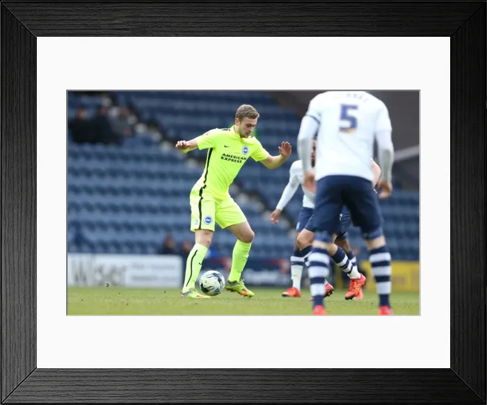 Framed Print : Sky Bet Championship Clash: Preston North End vs. Brighton and Hove Albion, 5 March 2016