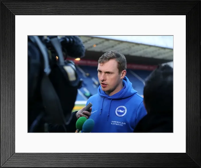 Framed Print : Sky Bet Championship Clash: Preston North End vs. Brighton and Hove Albion, 5 March 2016
