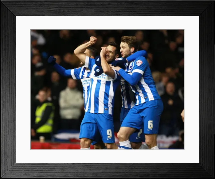 Framed Print : Brighton and Hove Albion's Sam Baldock and Dale Stephens Celebrate 2-0 Lead Over Leeds United, Sky Bet Championship 2016 Framed Print : Brighton and Hove Albion's Sam Baldock and Dale Stephens Celebrate 2-0 Lead Over Leeds United, Sky Bet Championship 2016