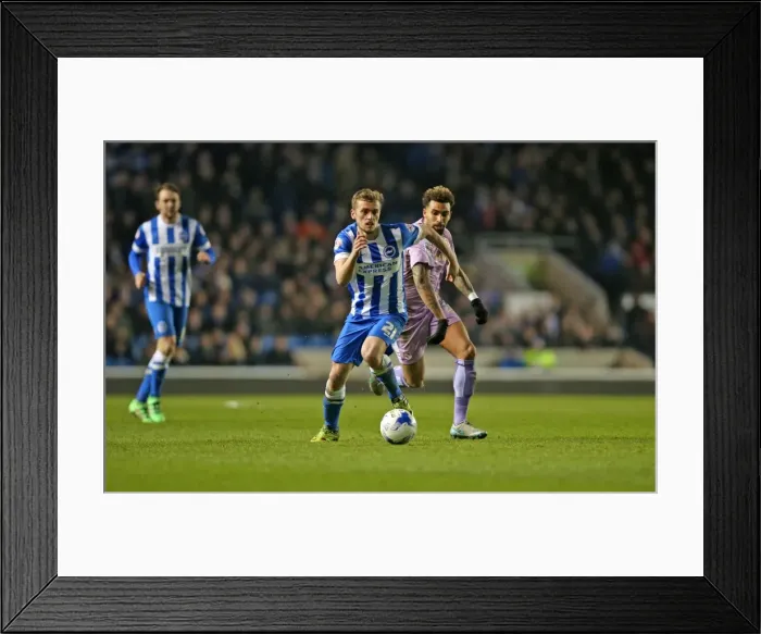 Framed Print : Intense Championship Showdown: Brighton and Hove Albion vs. Reading (15 March 2016) Framed Print : Intense Championship Showdown: Brighton and Hove Albion vs. Reading (15 March 2016)