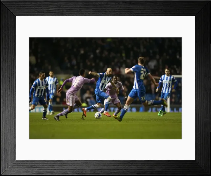 Framed Print : Intense Championship Showdown: Brighton and Hove Albion vs. Reading (15 March 2016) Framed Print : Intense Championship Showdown: Brighton and Hove Albion vs. Reading (15 March 2016)