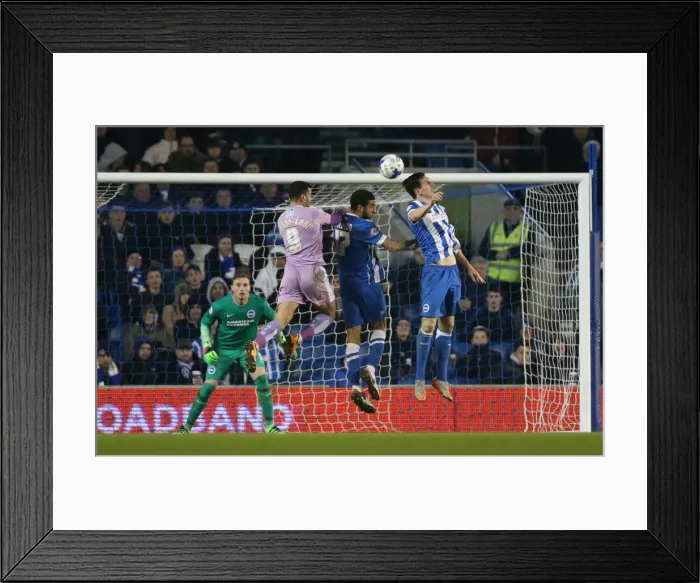 Framed Print : Intense Championship Showdown: Brighton and Hove Albion vs. Reading - 15th March 2016 Framed Print : Intense Championship Showdown: Brighton and Hove Albion vs. Reading - 15th March 2016