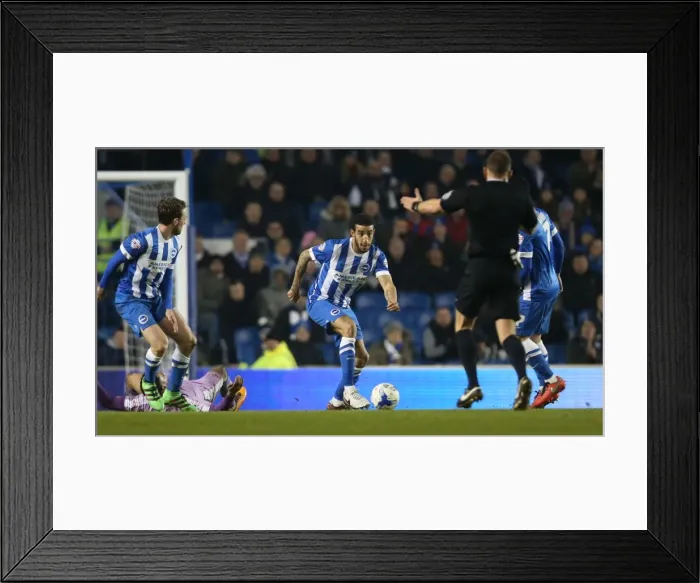 Framed Print : Intense Championship Showdown: Brighton and Hove Albion vs. Reading - 15th March 2016 (American Express Community Stadium) Framed Print : Intense Championship Showdown: Brighton and Hove Albion vs. Reading - 15th March 2016 (American Express Community Stadium)