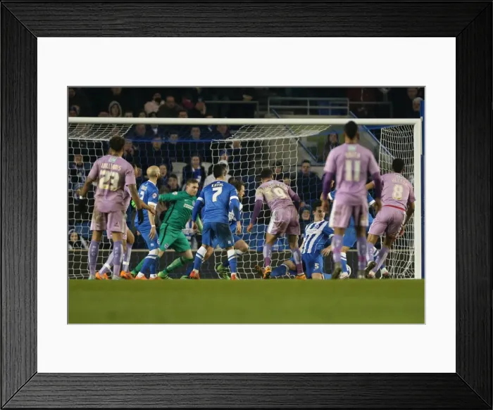 Framed Print : Intense Championship Showdown: Brighton and Hove Albion vs. Reading (15 March 2016) Framed Print : Intense Championship Showdown: Brighton and Hove Albion vs. Reading (15 March 2016)