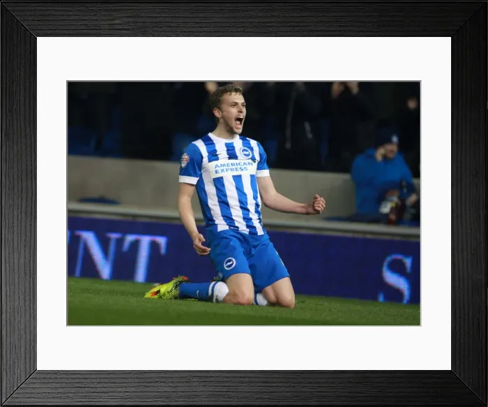 Framed Print : Brighton & Hove Albion's James Wilson Scores the Opener in Sky Bet Championship Match against Reading (15 March 2016) Framed Print : Brighton & Hove Albion's James Wilson Scores the Opener in Sky Bet Championship Match against Reading (15 March 2016)