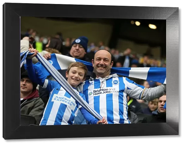 Brighton and Hove Albion Celebrate Championship Victory over MK Dons (19 MAR 2016)