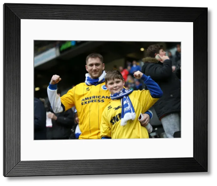 Framed Print : Brighton and Hove Albion's Championship Victory over MK Dons on March 19, 2016 Framed Print : Brighton and Hove Albion's Championship Victory over MK Dons on March 19, 2016