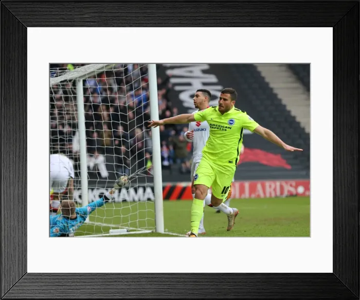 Framed Print : Brighton and Hove Albion's Thrilling Championship Win Against MK Dons (19MAR16) Framed Print : Brighton and Hove Albion's Thrilling Championship Win Against MK Dons (19MAR16)