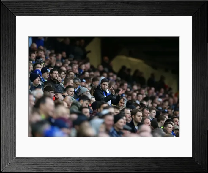 Framed Print : Brighton and Hove Albion Celebrate Championship Victory Over MK Dons (19MAR16)