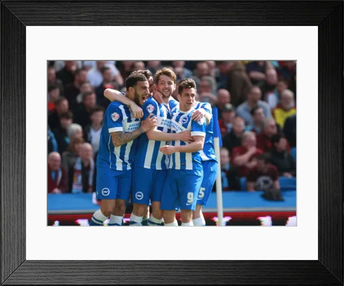 Framed Print : Brighton Midfielder Dale Stephens Scores in Championship Clash vs. Burnley (08 / 03 / 2016) Framed Print : Brighton Midfielder Dale Stephens Scores in Championship Clash vs. Burnley (08 / 03 / 2016)