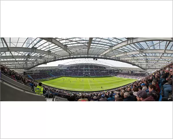 Amex panorama. Two photos merged in Photoshop to give a super-wide pano
