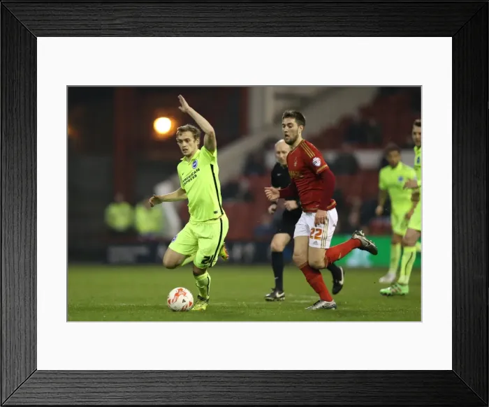 Framed Print : Exciting Showdown: Brighton and Hove Albion vs. Nottingham Forest in the Sky Bet Championship (11 April 2016) Framed Print : Exciting Showdown: Brighton and Hove Albion vs. Nottingham Forest in the Sky Bet Championship (11 April 2016)