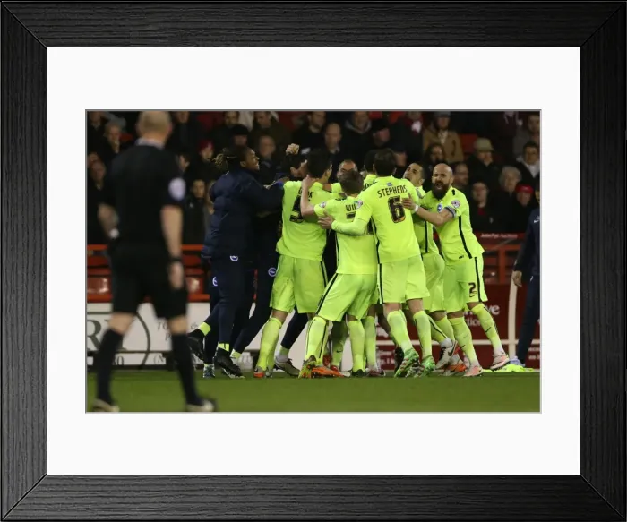 Framed Print : Intense Championship Showdown: Brighton and Hove Albion vs. Nottingham Forest (11APR16) Framed Print : Intense Championship Showdown: Brighton and Hove Albion vs. Nottingham Forest (11APR16)