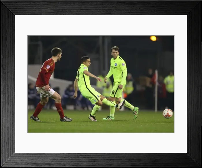 Framed Print : Intense Championship Showdown: Brighton and Hove Albion vs. Nottingham Forest (11APR16) Framed Print : Intense Championship Showdown: Brighton and Hove Albion vs. Nottingham Forest (11APR16)