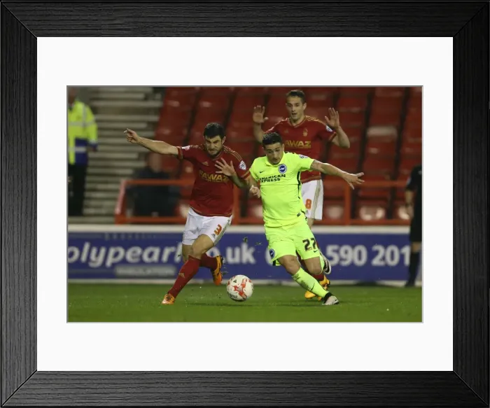Framed Print : Intense Championship Showdown: Brighton and Hove Albion vs. Nottingham Forest (11APR16) Framed Print : Intense Championship Showdown: Brighton and Hove Albion vs. Nottingham Forest (11APR16)