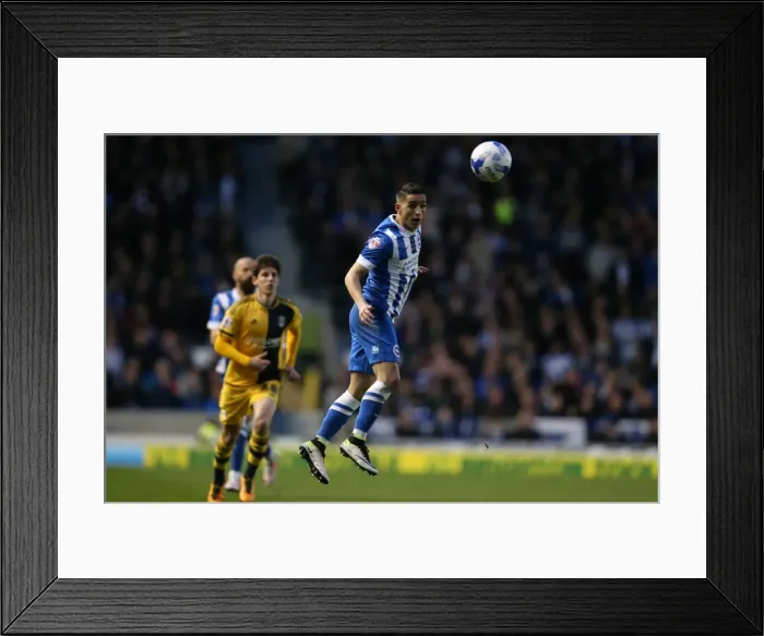Framed Print : Intense Championship Showdown: Brighton and Hove Albion vs. Fulham (15th April 2016) Framed Print : Intense Championship Showdown: Brighton and Hove Albion vs. Fulham (15th April 2016)